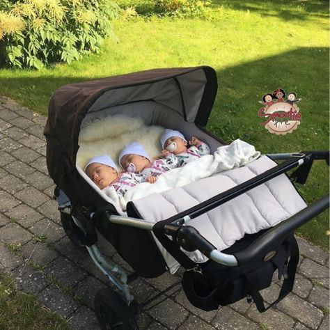 Triplet Bassinet, Quadruplets Aesthetic, Triplets Nursery, Tb Joshua, Andrew Wood, Wood Moon, Triplet Babies, Newborn Mom, Baby Prams