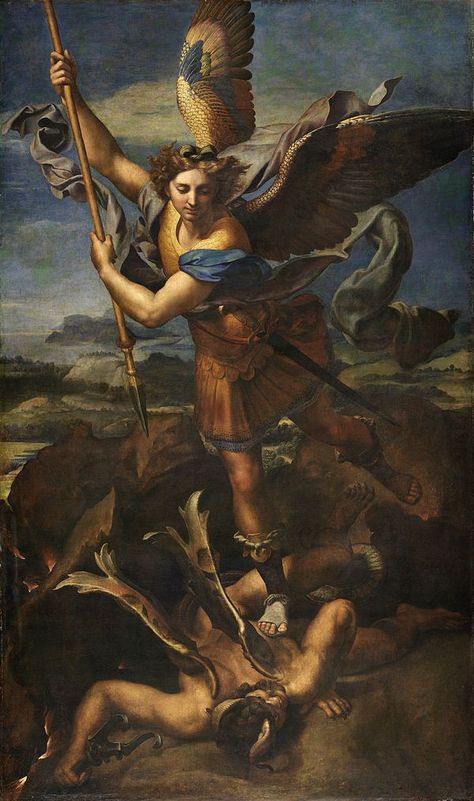 San Michele, Saint Michael, Biblical Art, Archangel Michael, Miguel Angel, Saint Michel, Oil Painting Reproductions, Catholic Art, Painting Reproductions