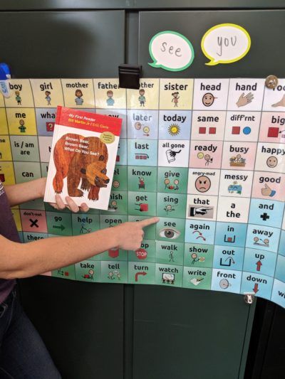 TELL ME About It: AAC Learning with Brown Bear, Brown Bear : PrAACtical AAC Pecs Communication Book, Classroom Accommodations, Core Word Of The Week, Shared Reading Activities, Pecs Communication, Aac Activities, Nanny Ideas, Slp Materials, Prek Ideas