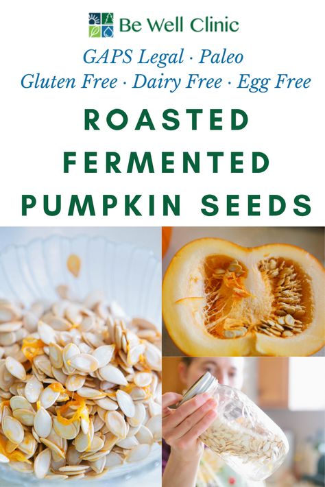 Pumpkin seeds are like any seed (or bean or nut.) They should be properly prepared before consuming to neutralize the acid and make them easier to digest. Sprouting your seeds is essentially germinating Fermented Pumpkin, Sprouted Pumpkin Seeds, Pumpkin Seed Recipes, Gaps Diet, Fennel Seeds, Homemade Snacks, Egg Free, Fermented Foods, Pumpkin Seeds