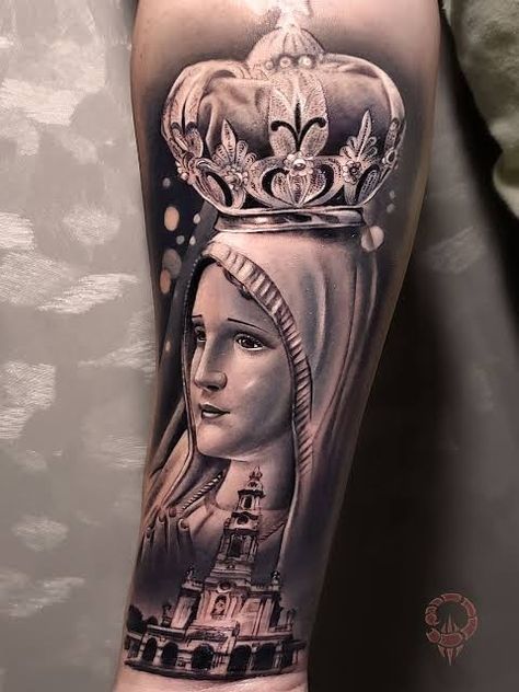 Mother Mary Tattoos, Portrait Tattoo Sleeve, Masculine Tattoos, P Tattoo, Heaven Tattoos, Christ Tattoo, Lion Tattoo Sleeves, Armor Tattoo, Forearm Band Tattoos