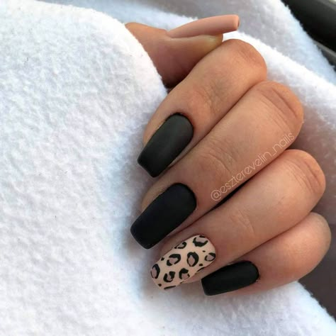 Cheetah Nail Designs, Cheetah Print Nails, Matte Black Nails, Cheetah Nails, May Nails, Super Cute Nails, Leopard Print Nails, Best Beauty Products, Leopard Nails