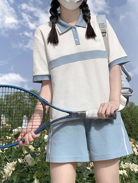 School Sports Outfits, Teen Guy Fashion, Sport Outfits Summer, School Uniform Fashion, Uniform Pants, Dress Design Sketches, Easy Trendy Outfits, Sport Dress, Tennis Clothes