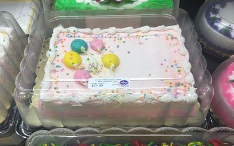 Confetti Birthday Cake Recipe, Grocery Store Cake, Pictures Of Cakes, Sheet Cake Designs, Cake Frosting Recipe, Giant Food, Birthday Cake Recipe, Cake Icing, Birthday Food