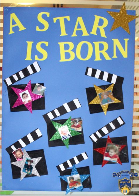 classroom birthday board Hollywood Crafts Preschool, Appreciation Chart For Classroom, Hollywood Crafts For Kids, Movie Crafts For Kids, Hollywood Crafts, Classroom Birthday Board, Birthday Display In Classroom, Hollywood Theme Classroom, Theatre Crafts