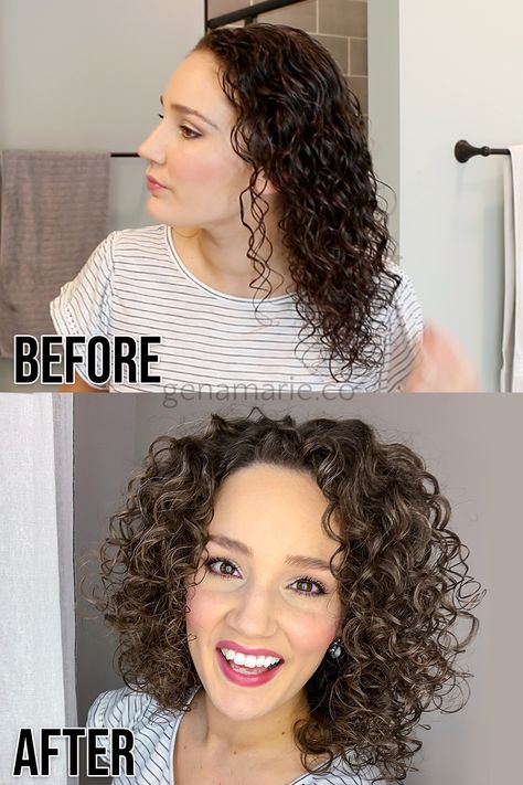 Curly hair routine focused on reducing dry time, styling tips to cut down on dry time, best fast-drying products, and diffusing tips to reduce frizz and damage. Curly Girl Method Routine, Curly Hair Accessories, High Porosity Hair, Natural Curly Hair Cuts, Bob Haircut Curly, Dry Curly Hair, Curly Hair Photos, Wavy Bob Hairstyles, Curly Haircuts