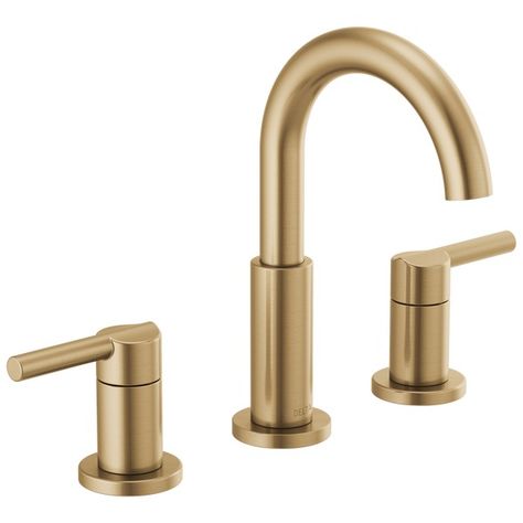 Where To Buy Delta Trinsic Champagne Bronze, Delta Nicoli, Gold Bathroom Faucet, Antique Brass Bathroom, Delta Trinsic, Bathtub Filler, Plastic Pop, Navigation Design, Brass Bathroom