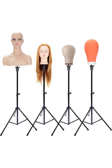 Wig Room, Mannequin Head Stand, Head Mannequin, Making Wigs, Styrofoam Head, Hairdressing Training, Wig Head, Farmhouse Wall Clock, Flame Princess