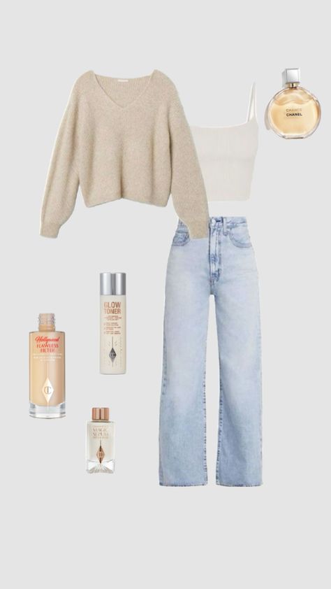 Outfit Inspo Casual, Casual Preppy Outfits, Trendy Outfits For Teens, Everyday Fashion Outfits, Cute Lazy Day Outfits, Casual Day Outfits, Quick Outfits, Outfit Jeans, Cute Preppy Outfits