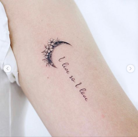 Crescent Moon Tattoo Ideas, Me Her And The Moon, Crescent Moon Tattoos, Moon Tattoo Wrist, Crocodile Party, The Moon Tattoo, Tatts Ideas, Moon Tattoo Ideas, Name Tattoos For Moms