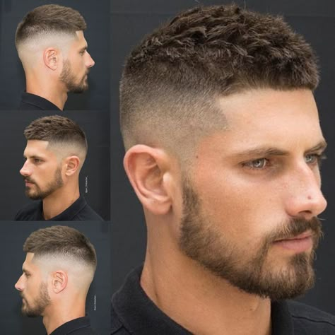 2023 Mens Short Haircuts, Men's Fade Haircut Short, Short Mens Haircut 2023, Jar Head Haircut Men, Men’s Summer Hairstyles, Men’s Bald Fade, High Skin Fade Haircut Men, Mens Faded Hair Short, Hi Fade Haircut Men