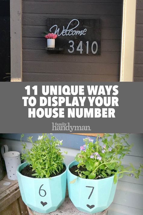 House Numbers Diy, Number Ideas, Farmhouse Side Table, House Fashion, Cute Dorm Rooms, Diy Ikea, House Number Sign, Number Sign, Décor Boho