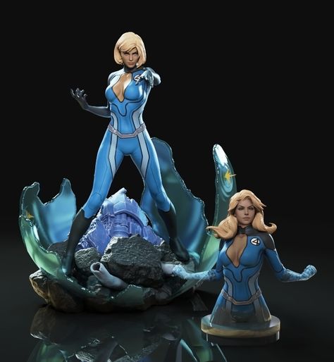 Sideshow Collectibles Statues, Susan Storm, Action Pose Reference, Invisible Woman, Statues For Sale, Anime Figurines, Disney Princess Art, Sideshow Collectibles, Art Films