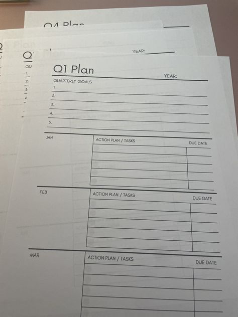 Quarterly Planner | Q1, Q2, Q3, Q4 Planning S Quarterly Goal Planning, Quarter Year Planner, Year Planner Template, Yearly Goal Setting, Planners 2024, Quarterly Planning, Quarterly Goals, Life Goal Planner, Planning Party