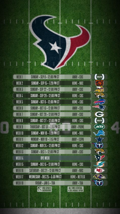 Dallas Cowboys 2024-2025 Schedule, Texans Football, Houston Texans, Houston, Nfl, Birthday Party, Football, Birthday, Quick Saves