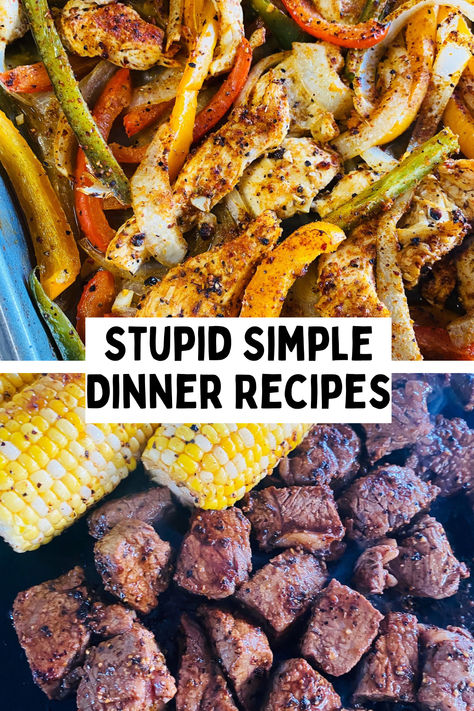 chicken and steak Dinner Ideas For 5 People, Easiest Dinner Recipes, Simple Dinner Recipes, Easiest Dinner, Company Dinner, Easy To Make Dinners, Simple Dinner, Kid Friendly Dinner, Food Group