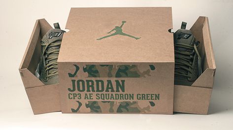 Shoebox Design: Nike Jordan CP3 Shoes on Behance Shoebox Design, Shoes Packaging, Shoe Box Design, Luxury Brand Packaging, Jordan Cp3, Smart Packaging, Desain Ui, Packaging Template Design, Sneakers Box