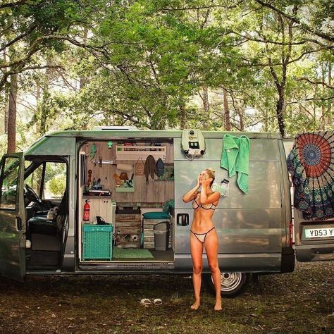 Where are you!!!? Anywhere... with you!!! Kombi Motorhome, Transit Camper, Camping Diy, Kombi Home, Combi Volkswagen, Van Home, Van Living, Travel Van, Adventure Couple