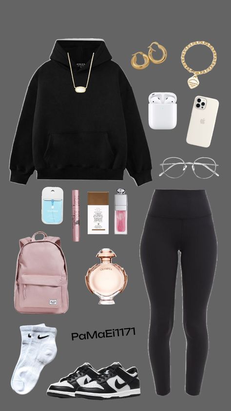 2nd day of school fit #outfit #slay #school School Outfits Layout, 6 Grade Outfits, First Day Of School Outfit Highschool, Everyday School Outfits, First Day Of School Fits, Church Outfit Casual, Shuffle Outfits, School Outfits For College, Daily Fits