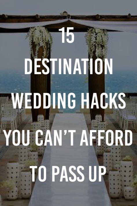 Heading to the beach for your wedding? Here are 15 destination wedding hacks that you CAN'T afford to pass up.   #destinationwedding #weddingplanning #weddingplanner #wedding #weddingideas #weddinghacks Destination Wedding Centerpieces, Country Wedding Music, Cheap Destination Wedding, Affordable Destination Wedding, Diy Destination Wedding, Destination Wedding Reception, Wedding Hacks, Unique Destination Wedding, Destination Wedding Decor