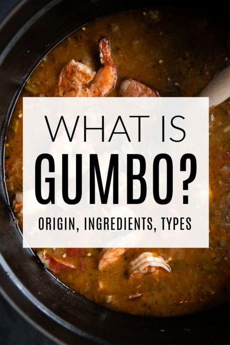 What is Gumbo? Plus answers to all your other questions about this New Orleans favorite, including the origin, types, ingredients, and how to make the perfect roux. How To Make Gumbo, Gumbo Ingredients, New Orleans Gumbo, Louisiana Gumbo, Gumbo Recipe Easy, Creole Gumbo, Cajun Gumbo, Homemade Potato Soup, Crab Dishes