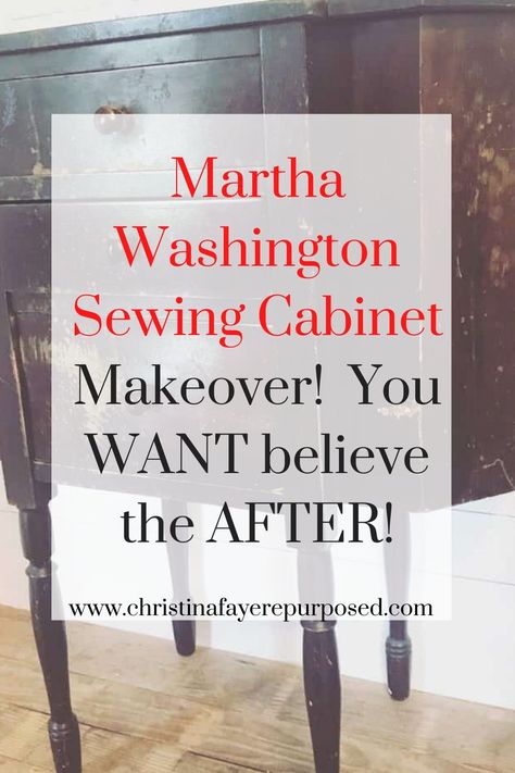 Refinish Sewing Machine Cabinet, Martha Washington Sewing Cabinet Redo, Sewing Machine Cabinet Makeovers, Sewing Cabinet Redo, Martha Washington Sewing Cabinet, Sewing Cabinet Makeover, Old Sewing Cabinet, Faux Finishes For Walls, Sewing Table Repurpose