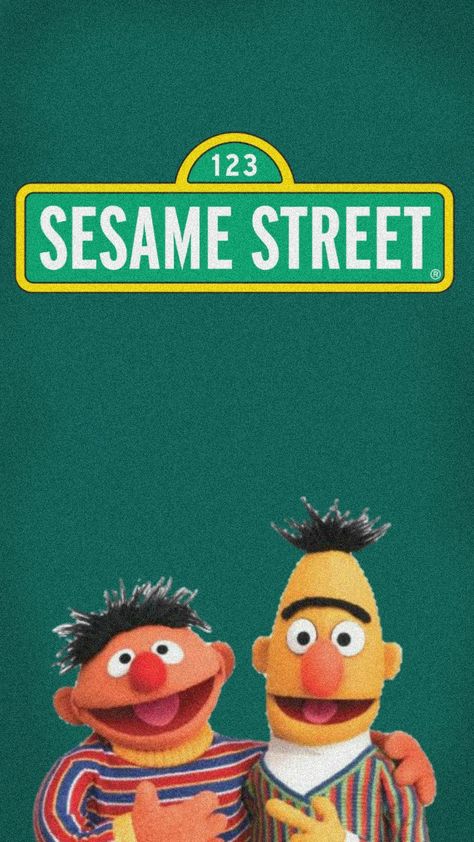 Bert And Ernie Wallpaper, Sesame Street Poster, Sesame Street Wallpaper, Egyptian Quote, Ernie Und Bert, Street Background, Sesame Street Muppets, Yearbook Covers, Bert & Ernie