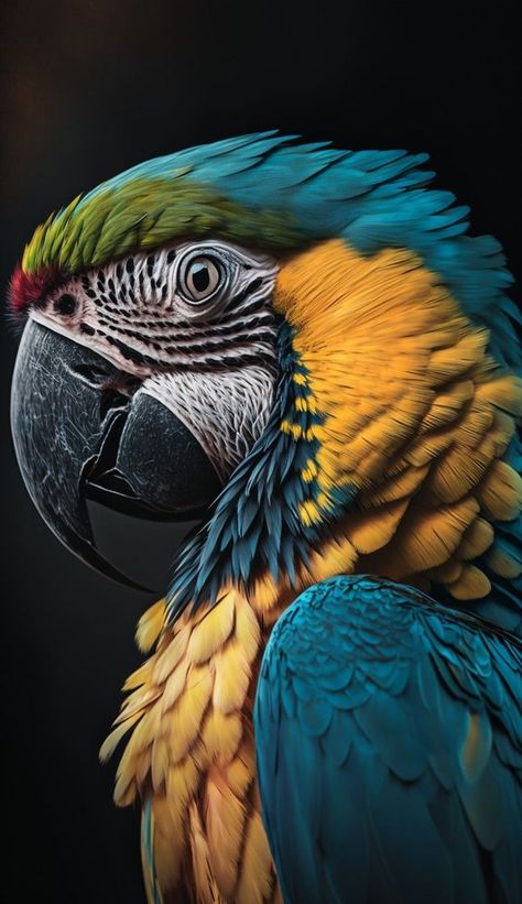 Parrot Photography, Wild Life Animals, Burung Beo, Macaw Art, Regard Animal, Birds Photography Nature, Parrot Painting, Parrots Art, Desain Quilling