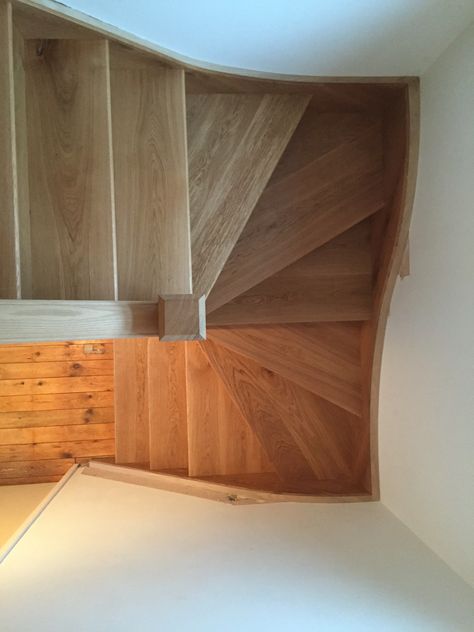 Double Winder Stairs, Double Winder Staircase, Winder Staircase, Compact Staircase, Winder Stairs, Space Saving Staircase, Gable Window, Stair Paneling, Loft Staircase