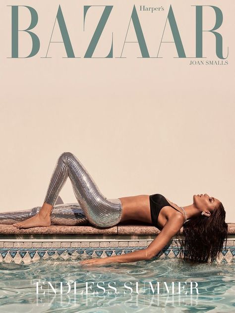 Pool Fashion Editorial, Fashion Editorial Layout, Wow Photo, Pool Photography, Cover Magazine, Pool Fashion, Poolside Fashion, Fashion Magazine Cover, Joan Smalls