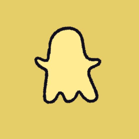 cutie little handrawn yellow snapchat icon for apps, aesthetic, shortcuts Yellow Snapchat Icon, Aesthetic Snapchat Icon, Snapchat Icon Aesthetic, Yellow Snapchat, Icon For Apps, Apps Aesthetic, Aesthetic Snapchat, Handmade Drawings, Aesthetic Yellow