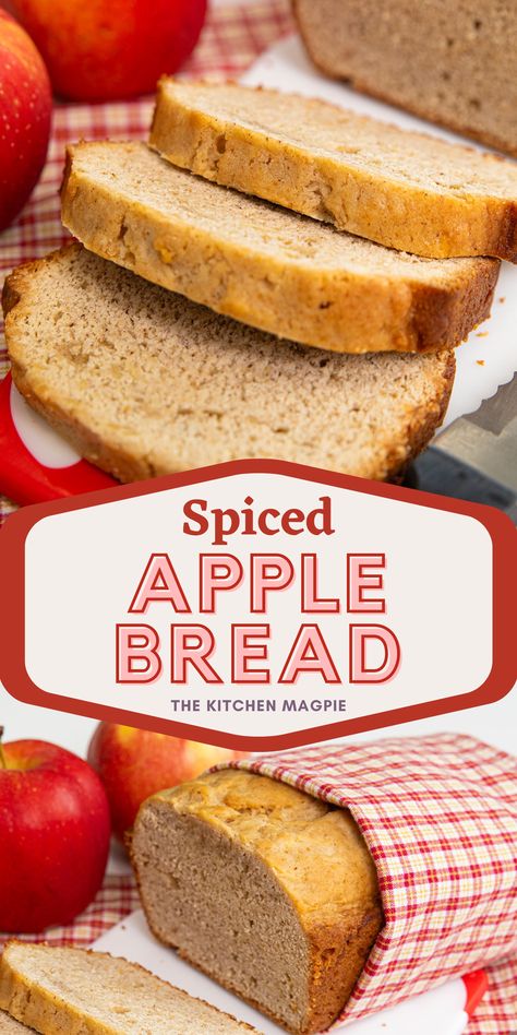 Cinnamon Spice Apple Bread Apple Spice Bread, Spiced Apple Bread, Cinnamon Quick Bread, Fall Bread, Using Apples, Fall Bread Recipes, Apple Bread Recipe, Baked Apple Recipes, Bread Winners