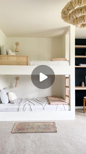 Abby Kulp  DIY | DESIGN on Instagram: "That thing you want to do.  Go do it.  What if it works out? For more DIY projects follow along 🧡@abby_roadhome  My girl’s bunk beds were the very first build I did!  Before that I had done a few accent walls - adding trim detail…but nothing to this scale.  Looking back I realized that my excitement to pull this build off was bigger than my fear!  One of the best experiences ever.  #bedroom #bunkbeds #diyideas #builtnotbought #makeithappen #goalgetter #homesweethome" Bedroom Makeover Diy, Bunk Bed Room, Girls Bunk Beds, Diy Bunk Bed, Bedroom Oasis, Life Is Too Short, Fast Forward, Kid Spaces, Diy Style