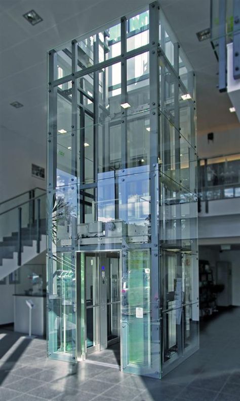 Outdoor Elevator, 3 Storey House Design, Elevator Interior, Brick Projects, Glass Cabin, Glass Lift, Elevator Design, Glass Elevator, Lift Design