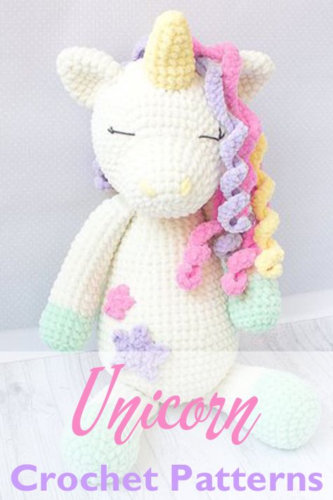 Plush Unicorn Crochet, Plush Unicorn Crochet Pattern, Crochet Unicorn Amigurumi, Crochet Unicorn Pillow Free Pattern, Crochet Amigurumi Free Patterns Unicorn, Crochet Rainbow Unicorn, Unicorn Pattern Crochet, Unicorn Amigurumi Pattern, Easy Unicorn Crochet Pattern Free