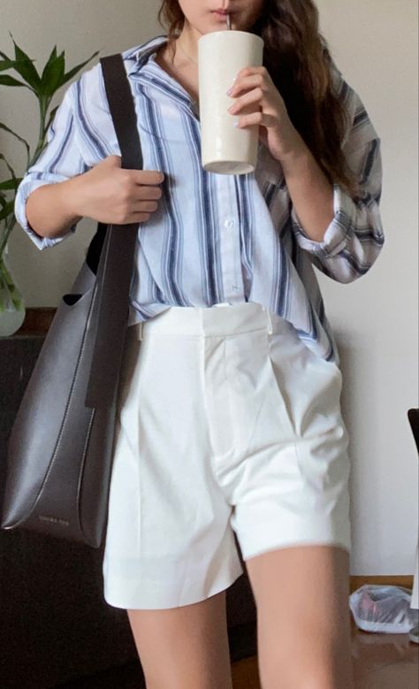 Uniqlo Bag, Uniqlo Shorts, Pleated Trousers, Charles Keith, Pleated Shorts, Uniqlo, High Waist, Trousers, High Waisted