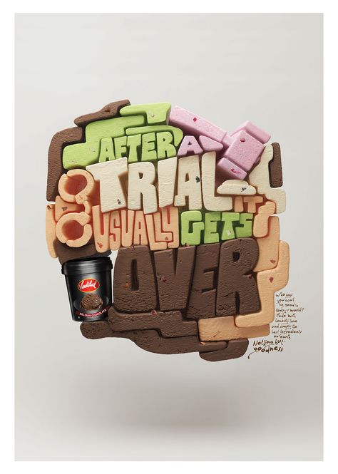 Amazon Illustration, Typography Composition, 3d Tipografi, 3d Posters, Amazon Ads, 3d Typography Design, Jessica Hische, Herb Lubalin, Paper Installation