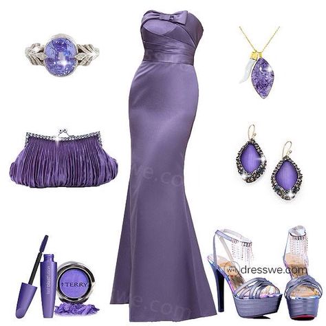 Purple wedding Purple Dress Formal Classy Long, Purple Dress Formal Classy, Purple Dress Formal, Royal Outfits Classy, Dresses Polyvore, Chic Evening Dress, King Outfit, Plus Size Fall Outfit, Royal Outfits