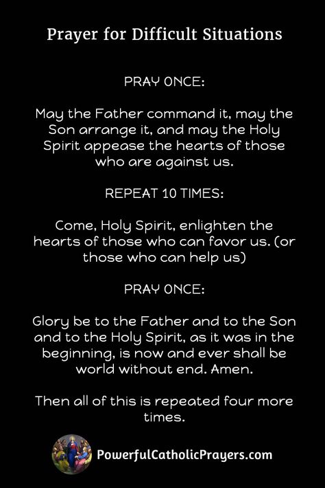 Prayer For Difficult Situations, Money Prayers That Work, Prayers For Work Challenges, Powerful Prayers For Breakthrough, Powerful Prayers For Miracles, Novena Prayers Catholic, Prayer For Difficult Times, Holy Spirit Prayer, Catholic Prayers Daily