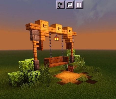 Balcony Minecraft Ideas, Minecraft Fall Decorations, Minecraft Sign Post Ideas, Minecraft Balcony Design, Red Stone Builds Minecraft, Minecraft Fence Wall Designs, Fences Minecraft, Minecraft Sign Ideas, Minecraft Sign Post