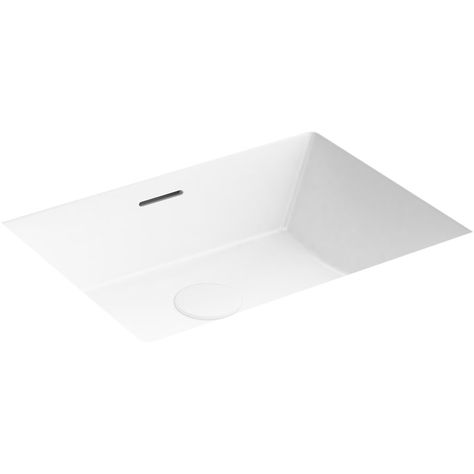 Kohler Brazn Rectangle Undermount Bathroom Sink & Reviews - Wayfair Canada Bathroom Sink Undermount, Rectangle Bathroom Sink, Kohler Bathroom Sink, Laundry Renovation, Sink Undermount, Rectangle Bathroom, Kohler Bathroom, Bathroom Projects, Undermount Sinks