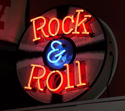 Open Signs For Sale Rock And Roll Aesthetic, Rock And Roll Sign, Rock N Roll Aesthetic, 50s Rock And Roll, Business Signs Outdoor, Rock Aesthetic, Neon Nights, Rock N’roll, Neon Aesthetic