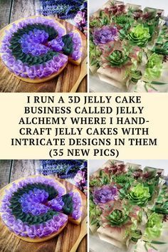 Jelly Cakes, 3d Jelly Cake, Jelly Flower, Jelly Cake, Cake Business, Art Business, Cake Creations, Funny Pins, Cake Art