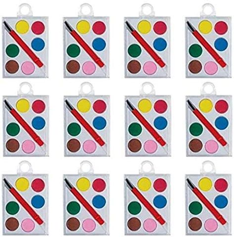 Amazon.com: amscan Watercolor Paint Sets , Party Favor , Pack of 12,Multi Color,2 3/8" x 1 1/2": Toys & Games Art Parties, Colorful Birthday Party, Art Birthday Party, Watercolor Paint Set, Colorful Birthday, Personalized Party Favors, Kids Party Supplies, Sports Themed Party, Art Birthday