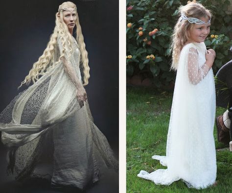 A hobbit halloween: Galadriel Galadriel Costume, Middle Earth Elves, Elven Costume, Hobbit Party, Kid Halloween, Diy Joy, Earth Style, Blue Pictures, Fun Photos