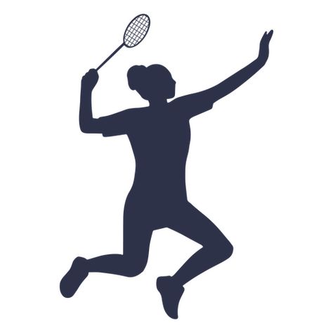 Woman Badminton people silhouette PNG Design Badminton Aesthetic Drawing, Badminton Girl, People Silhouette, Badminton Tournament, Graphic Architecture, Women's Badminton, T-shirt Design Illustration, Graphic Design Agency, Illustration Ideas