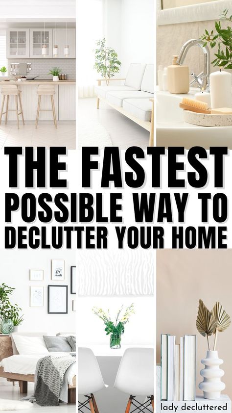 The Fastest Possible Way to Declutter Your Home Declutter Room, Home Office Hacks, Declutter Your Room, Decluttering Quotes, Minimalist Declutter, How To Declutter Your Bedroom, Declutter Clothes, Declutter Fast, Declutter Toys