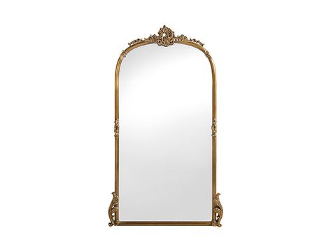 Amelie Wooden Arched Mirror in Gold Hue | Arhaus Furniture Scottish Interior, Hotel Suite Design, Mc House, Scottish Interiors, Arched Floor Mirror, Apartment Wishlist, Parisian Hotel, Arhaus Furniture, French Country Bedrooms