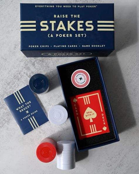 NEW IN �👻 wanna hear a ghost story? Bella and Lauren went on the hunt recently for a seriously cool luxury poker set so they could live out their Bond villain dreams ♣️ 🍸🃏 With spooky season just around the corner, you literally couldn’t get any more on point than our Dead Man’s Hand Poker Set beautifully packaged in a wooden box with midnight black recycled paper cards and weighty poker chips. Bring out this set at your next poker night and your opponent will be TREMBLING 👻 Did you know? D... A Ghost Story, Poker Set, Playing Card Games, Poker Night, Ghost Story, Poker Chips, Game Cards, A Ghost, Ghost Stories