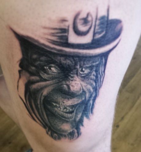 Tattoos Scary, Leprechaun Movie, Leprechaun Tattoos, Horror Movie Tattoos, Movie Tattoos, Art Pinterest, Tattoos Art, Tampa Bay Area, Horror Tattoo